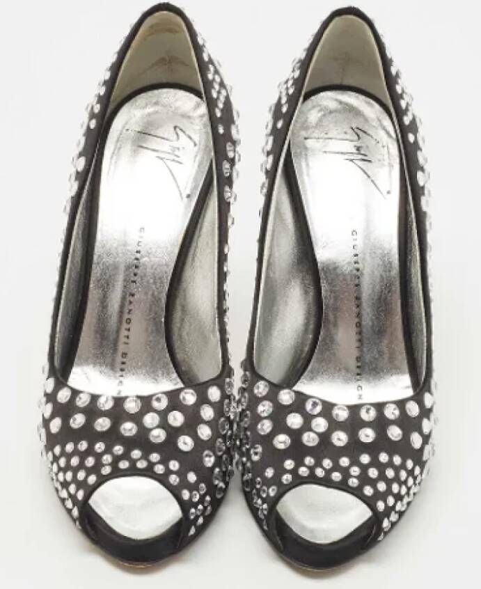 Giuseppe Zanotti Pre-owned Satin heels Black Dames