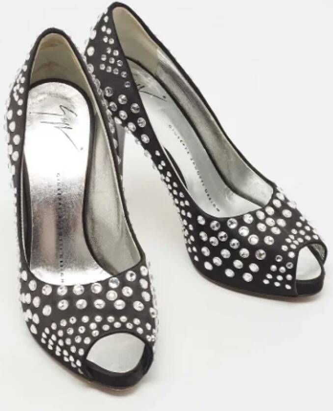 Giuseppe Zanotti Pre-owned Satin heels Black Dames