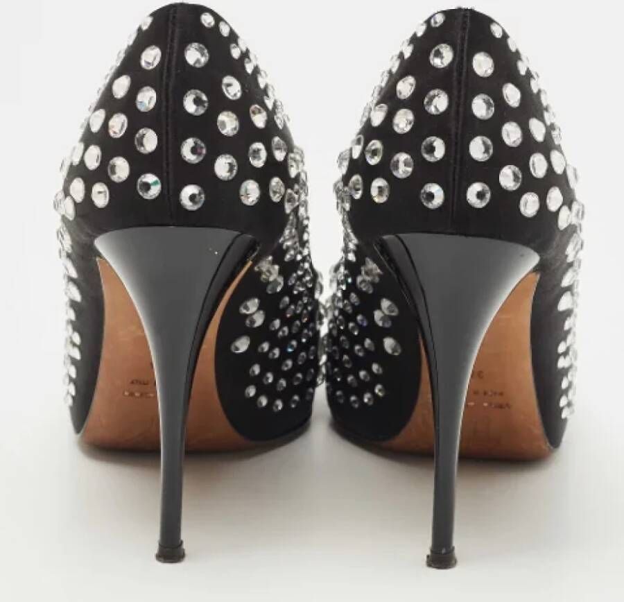 Giuseppe Zanotti Pre-owned Satin heels Black Dames