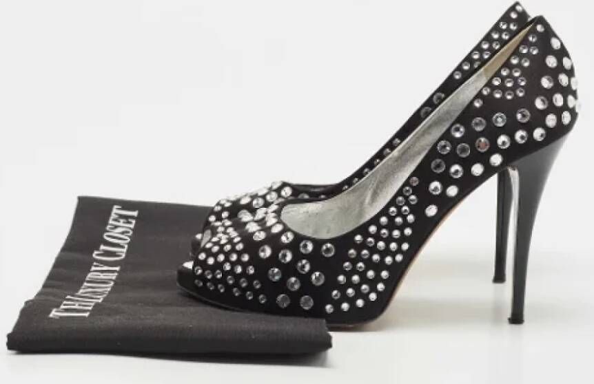 Giuseppe Zanotti Pre-owned Satin heels Black Dames