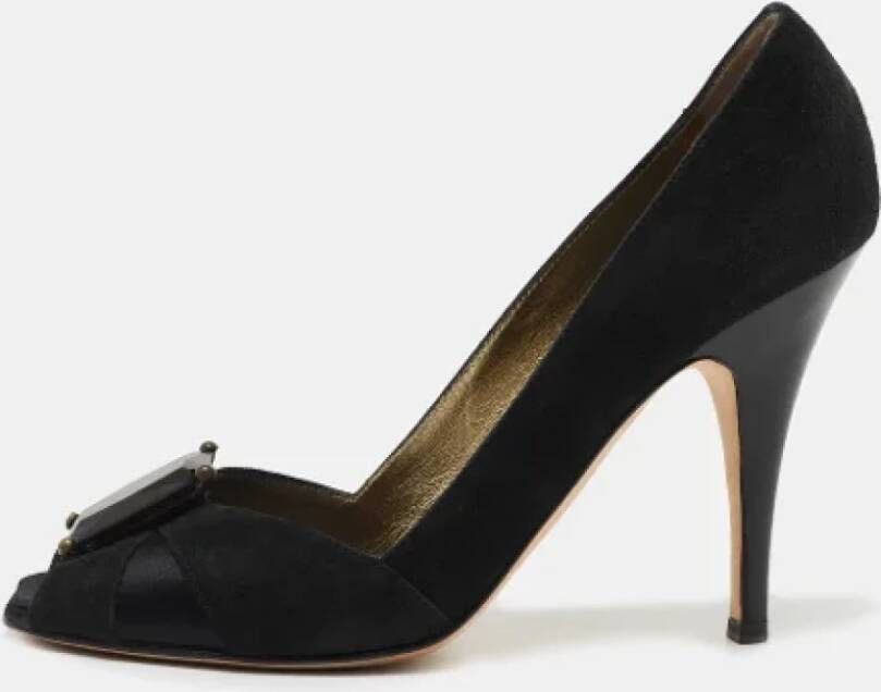 Giuseppe Zanotti Pre-owned Satin heels Black Dames