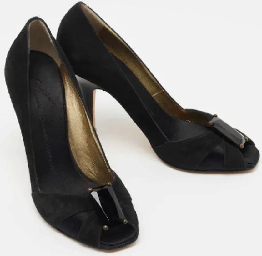 Giuseppe Zanotti Pre-owned Satin heels Black Dames