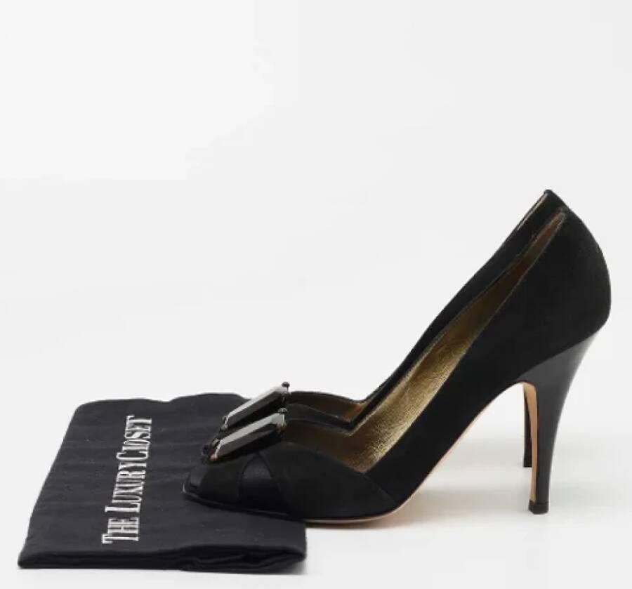 Giuseppe Zanotti Pre-owned Satin heels Black Dames