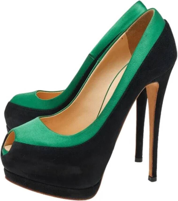 Giuseppe Zanotti Pre-owned Satin heels Black Dames