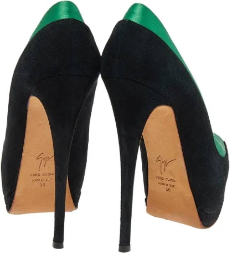 Giuseppe Zanotti Pre-owned Satin heels Black Dames