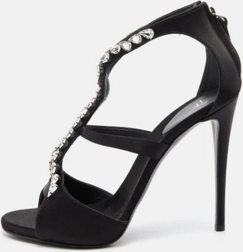 Giuseppe Zanotti Pre-owned Satin heels Black Dames