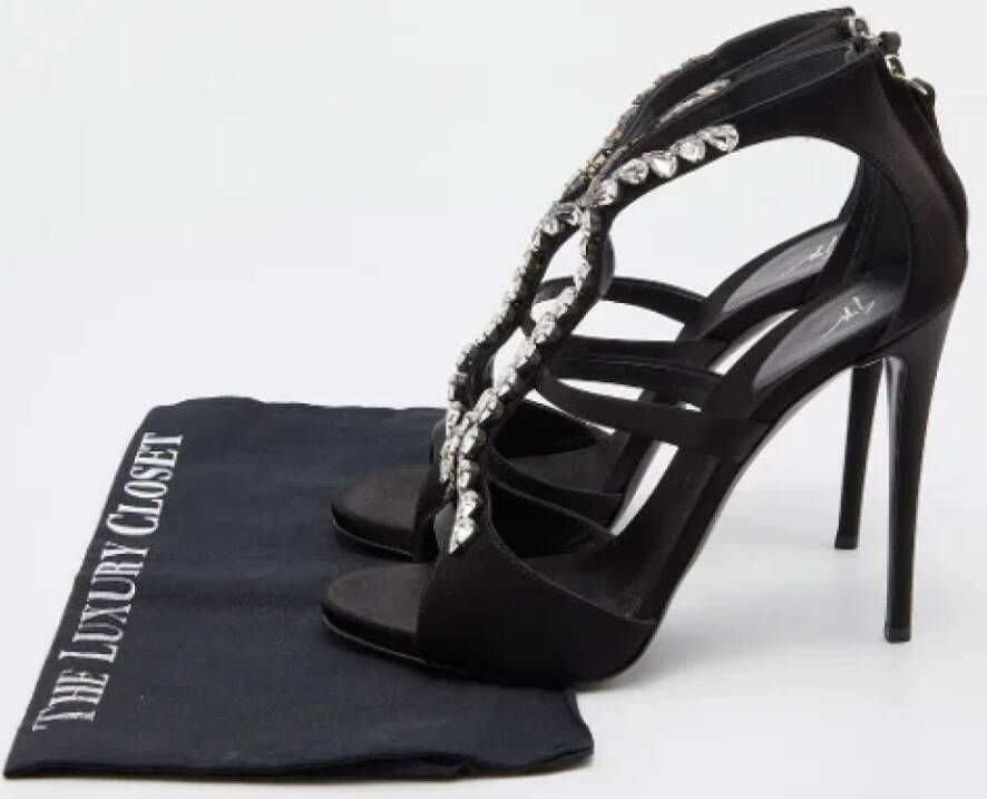 Giuseppe Zanotti Pre-owned Satin heels Black Dames