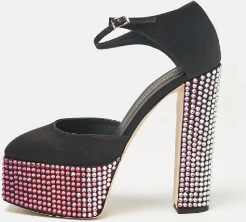 Giuseppe Zanotti Pre-owned Satin heels Black Dames