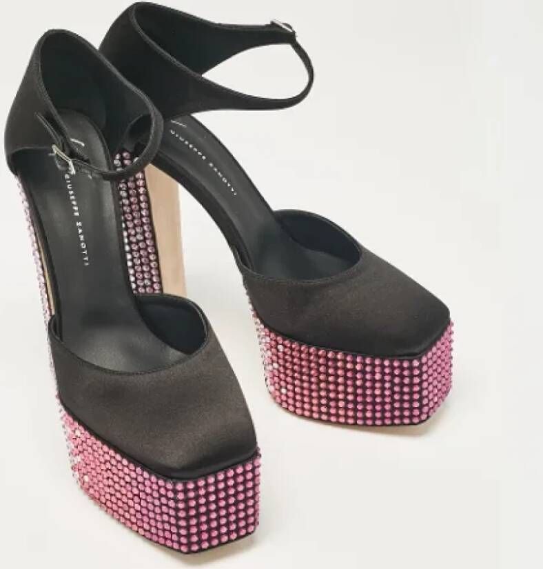 Giuseppe Zanotti Pre-owned Satin heels Black Dames