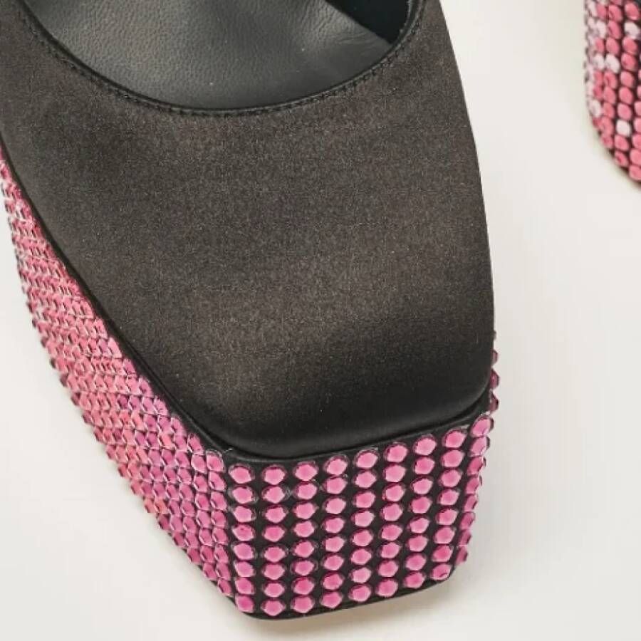 Giuseppe Zanotti Pre-owned Satin heels Black Dames