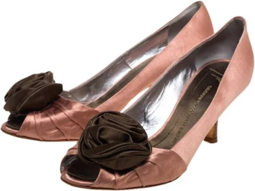 Giuseppe Zanotti Pre-owned Satin heels Pink Dames