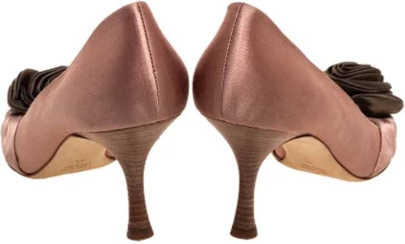 Giuseppe Zanotti Pre-owned Satin heels Pink Dames