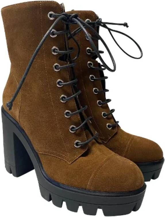 Giuseppe Zanotti Pre-owned Suede boots Brown Dames