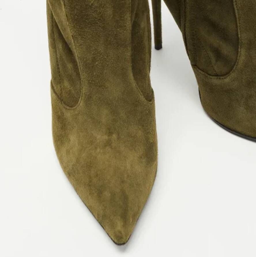 Giuseppe Zanotti Pre-owned Suede boots Green Dames