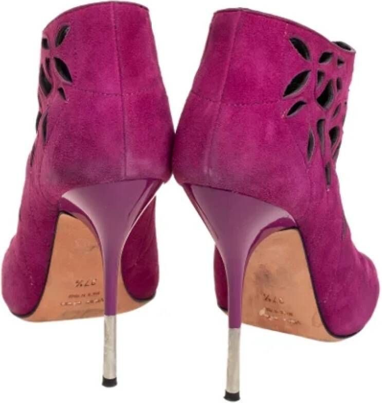 Giuseppe Zanotti Pre-owned Suede boots Pink Dames