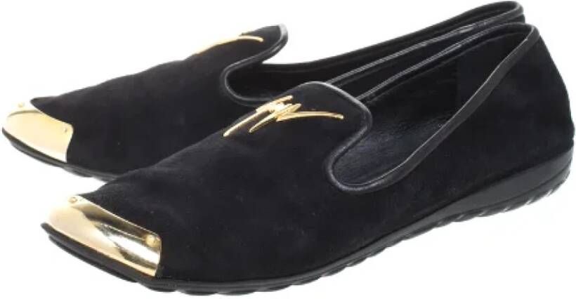 Giuseppe Zanotti Pre-owned Suede flats Black Dames