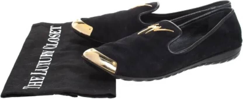 Giuseppe Zanotti Pre-owned Suede flats Black Dames