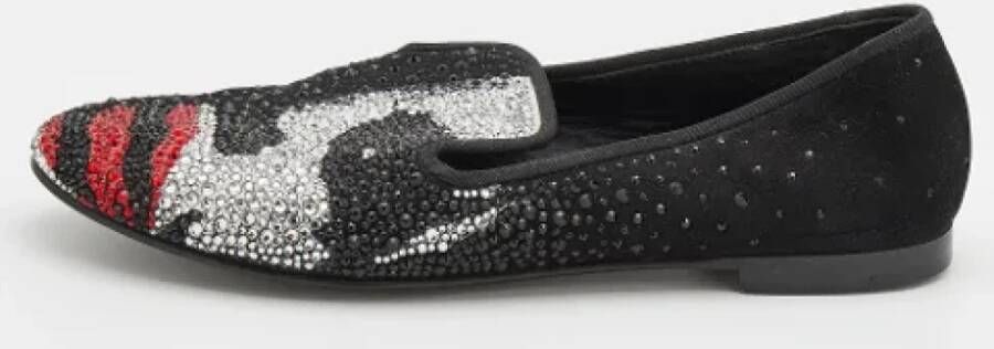 Giuseppe Zanotti Pre-owned Suede flats Black Dames