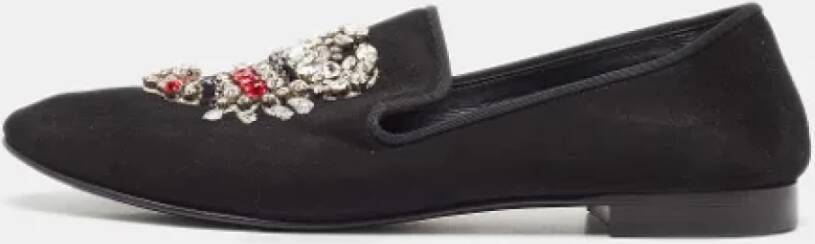 Giuseppe Zanotti Pre-owned Suede flats Black Dames