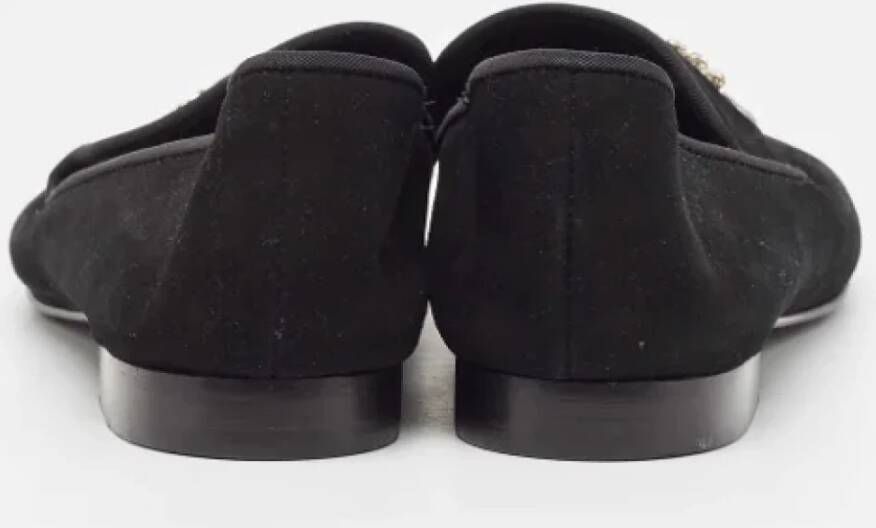 Giuseppe Zanotti Pre-owned Suede flats Black Dames