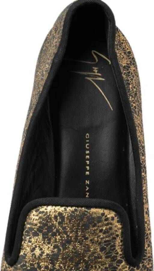 Giuseppe Zanotti Pre-owned Suede flats Yellow Dames