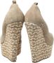 Giuseppe Zanotti Pre-owned Suede heels Beige Dames - Thumbnail 4