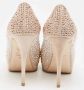 Giuseppe Zanotti Pre-owned Suede heels Beige Dames - Thumbnail 5