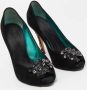 Giuseppe Zanotti Pre-owned Suede heels Black Dames - Thumbnail 4