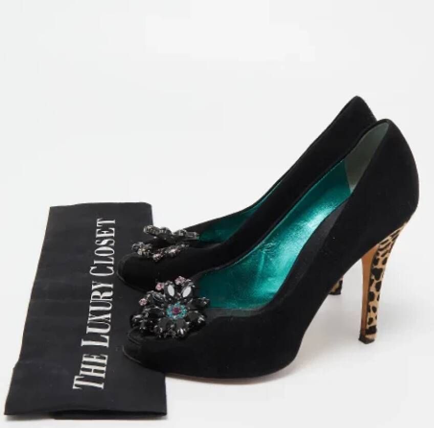 Giuseppe Zanotti Pre-owned Suede heels Black Dames