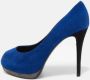 Giuseppe Zanotti Pre-owned Suede heels Blue Dames - Thumbnail 2