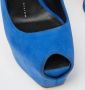 Giuseppe Zanotti Pre-owned Suede heels Blue Dames - Thumbnail 7