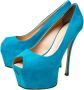Giuseppe Zanotti Pre-owned Suede heels Blue Dames - Thumbnail 3