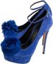 Giuseppe Zanotti Pre-owned Suede heels Blue Dames - Thumbnail 3