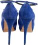 Giuseppe Zanotti Pre-owned Suede heels Blue Dames - Thumbnail 4