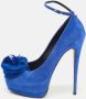 Giuseppe Zanotti Pre-owned Suede heels Blue Dames - Thumbnail 2