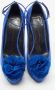 Giuseppe Zanotti Pre-owned Suede heels Blue Dames - Thumbnail 3