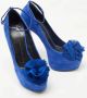 Giuseppe Zanotti Pre-owned Suede heels Blue Dames - Thumbnail 4