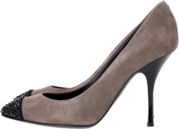 Giuseppe Zanotti Pre-owned Suede heels Brown Dames