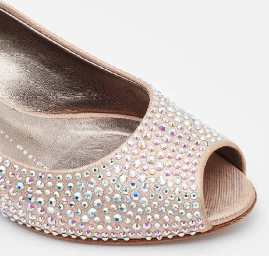 Giuseppe Zanotti Pre-owned Suede heels Gray Dames