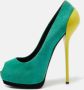 Giuseppe Zanotti Pre-owned Suede heels Green Dames - Thumbnail 2