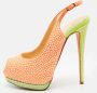 Giuseppe Zanotti Pre-owned Suede heels Orange Dames - Thumbnail 2