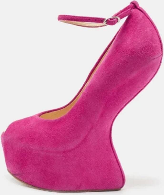 Giuseppe Zanotti Pre-owned Suede heels Pink Dames