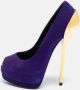 Giuseppe Zanotti Pre-owned Suede heels Purple Dames - Thumbnail 2