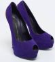 Giuseppe Zanotti Pre-owned Suede heels Purple Dames - Thumbnail 4