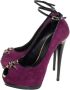 Giuseppe Zanotti Pre-owned Suede heels Purple Dames - Thumbnail 3