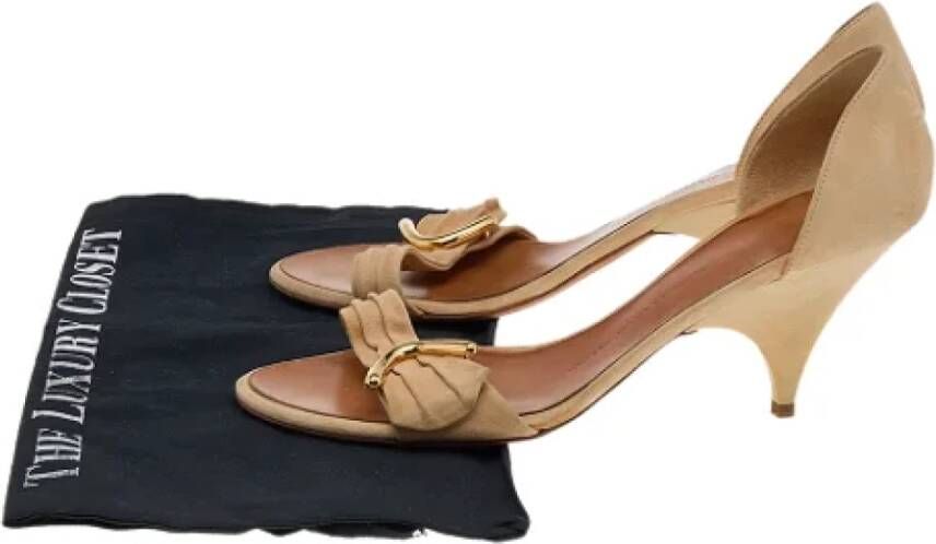 Giuseppe Zanotti Pre-owned Suede sandals Beige Dames