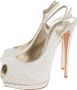 Giuseppe Zanotti Pre-owned Suede sandals Beige Dames - Thumbnail 3