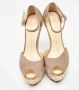Giuseppe Zanotti Pre-owned Suede sandals Beige Dames - Thumbnail 3