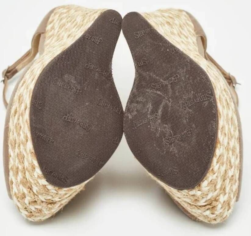 Giuseppe Zanotti Pre-owned Suede sandals Beige Dames