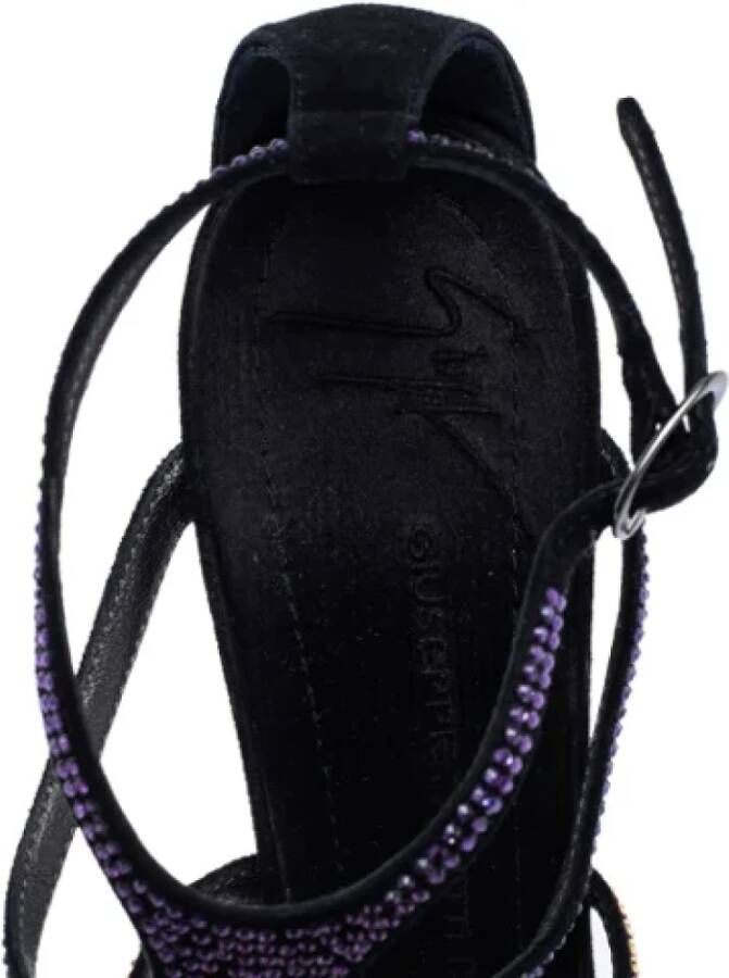 Giuseppe Zanotti Pre-owned Suede sandals Black Dames